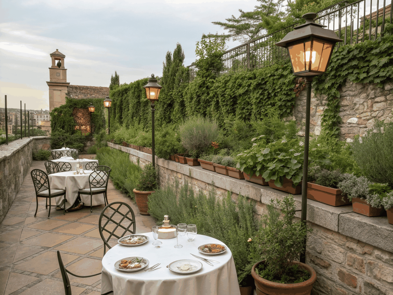 The Terrazza Portico heated dining pergola